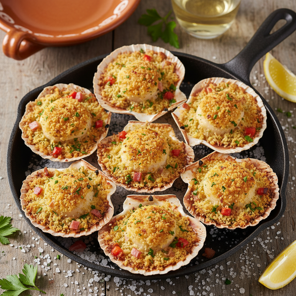 Galician Baked Scallops