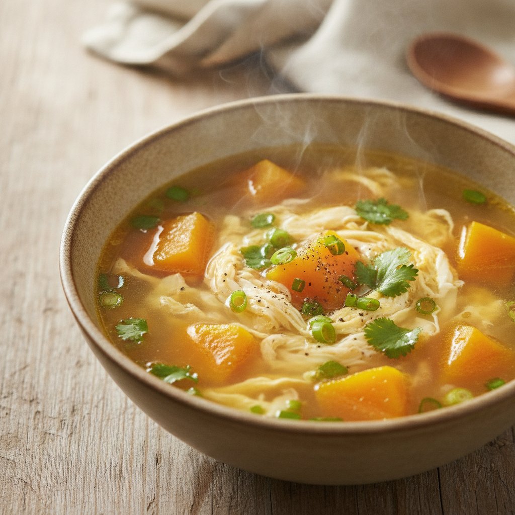 Squash and Egg Soup