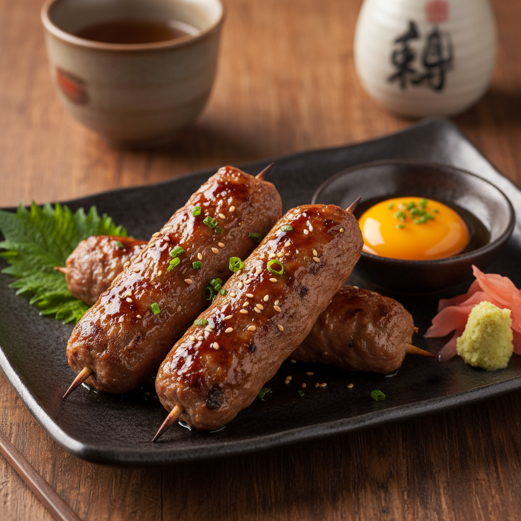 Grilled Duck Meatball Skewers — Duck Tsukune