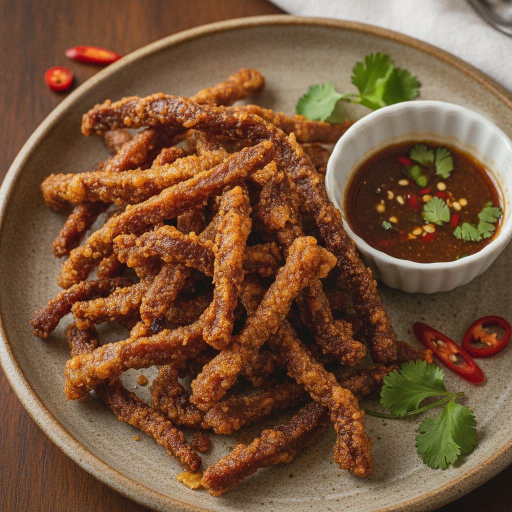 Crispy Fried Beef Jerky