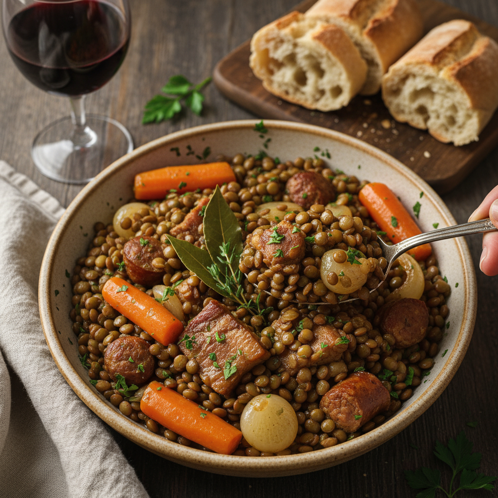 Salt-Cured Pork with Lentils — Petit Salé aux Lentilles