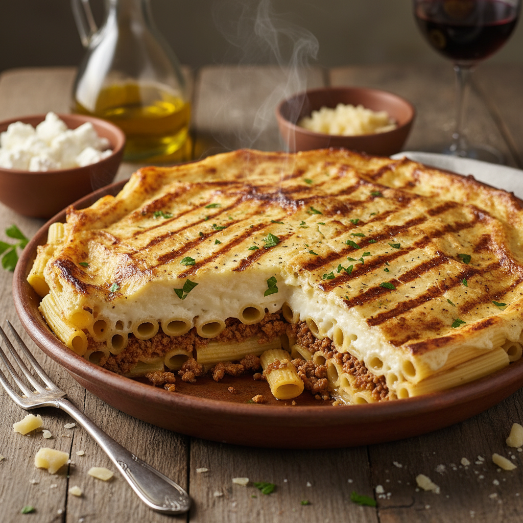 Greek Spiced Beef Pasta Bake — Pastitsio