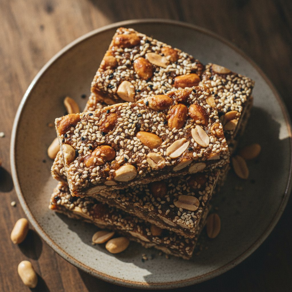 Sesame Peanut Candy Bars