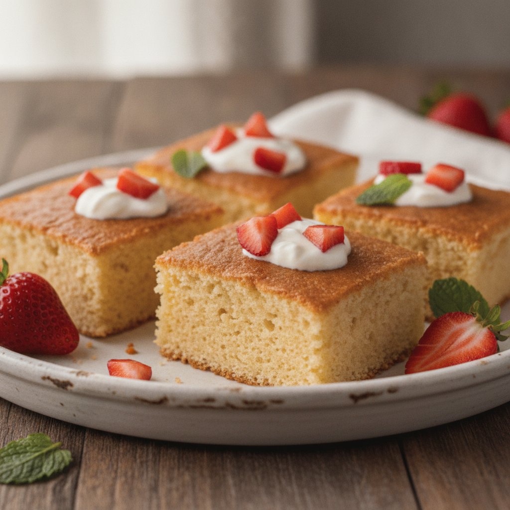 Mexican Milk-Soaked Cake Bars (Low-Calorie)