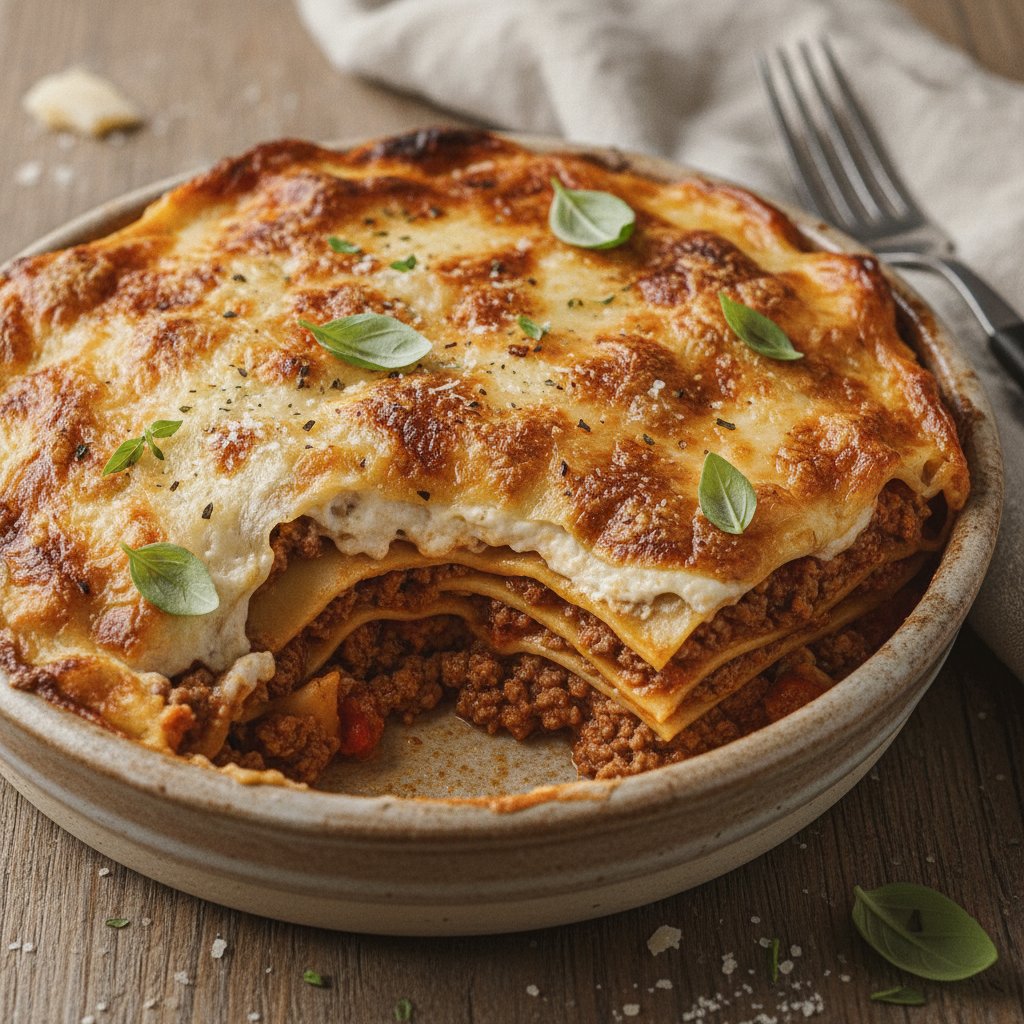 Baked Layered Meat Pasta