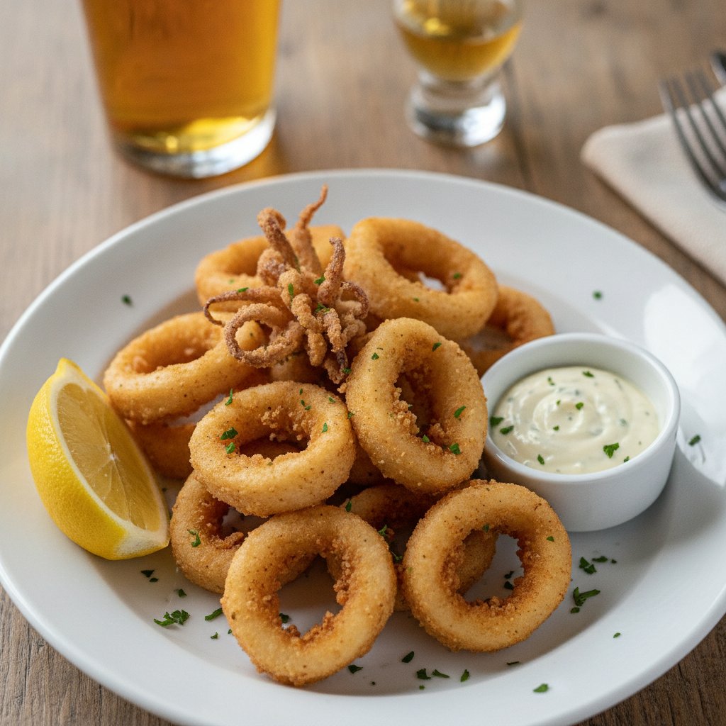 Fried Baby Squid Rings