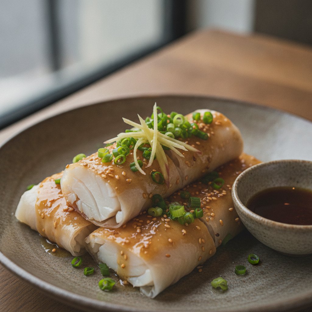 Cod Rice Rolls