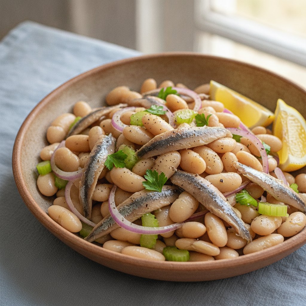 Anchovy and White Bean Salad