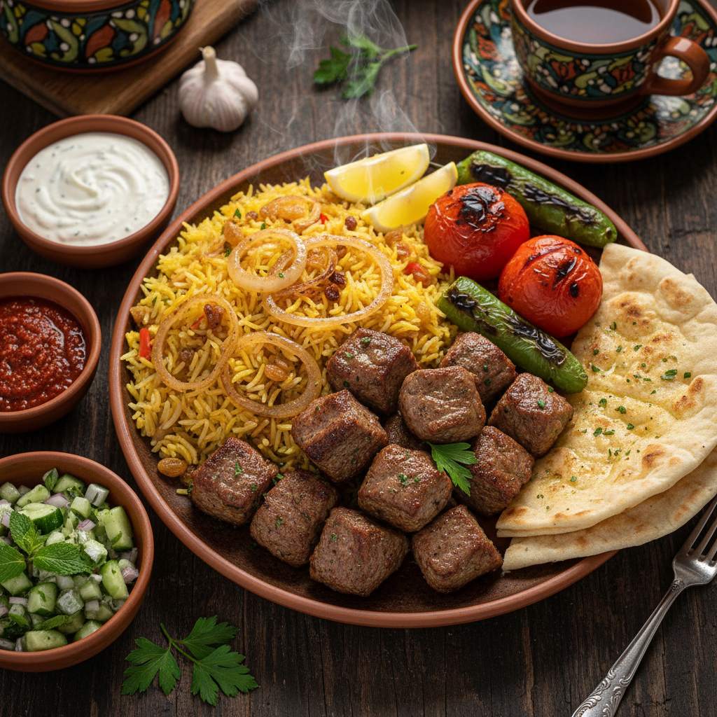 Lamb Tikka Iraqi Platter