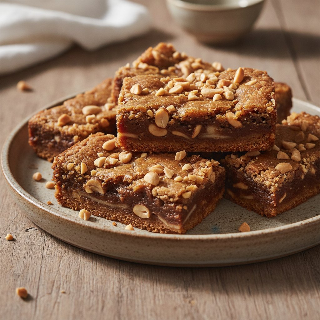 Palm Sugar Peanut Bars