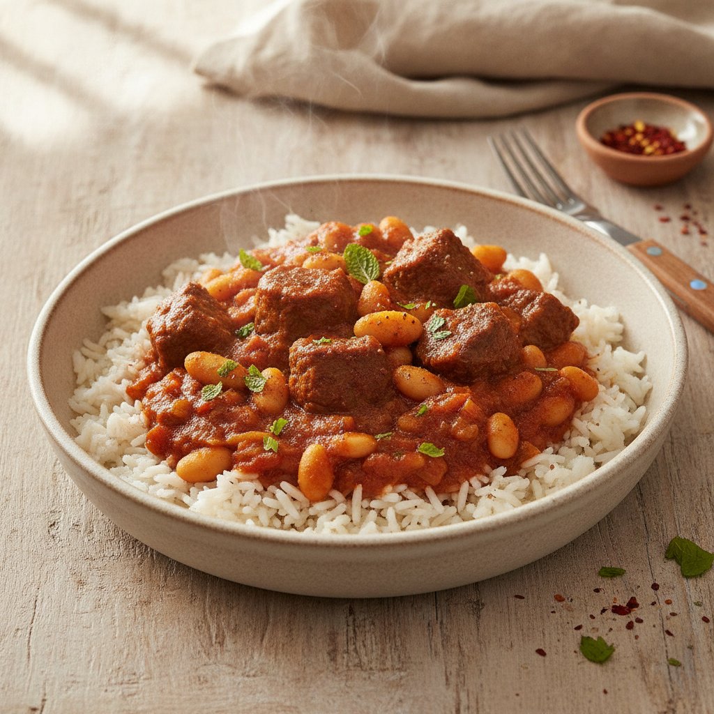 Slow Cooked Beef Bean Bowl (Gluten-Free)
