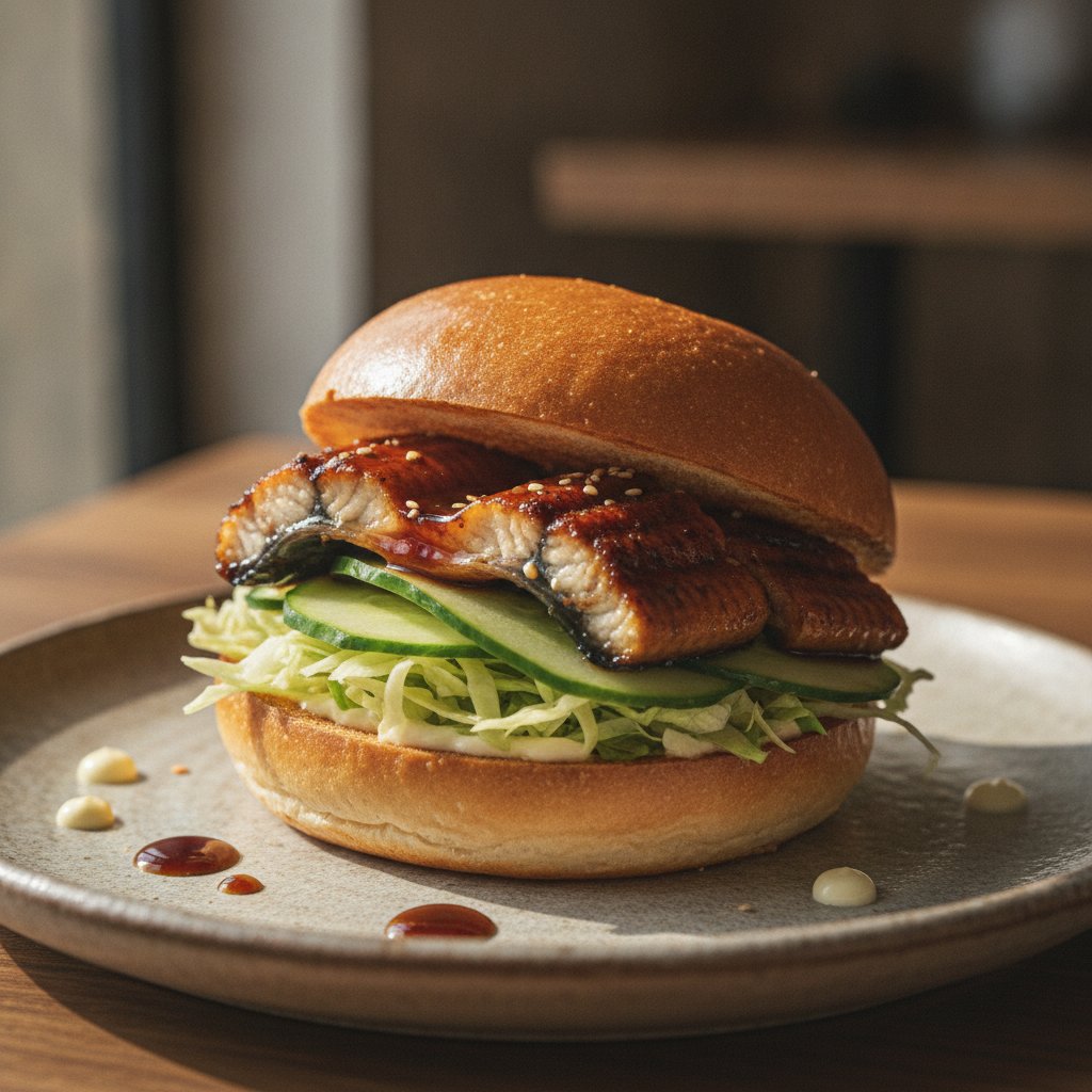 Japanese Grilled Eel Sandwich
