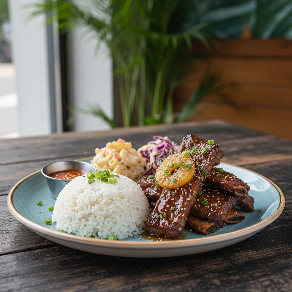Hawaiian Beef Short Rib Plate