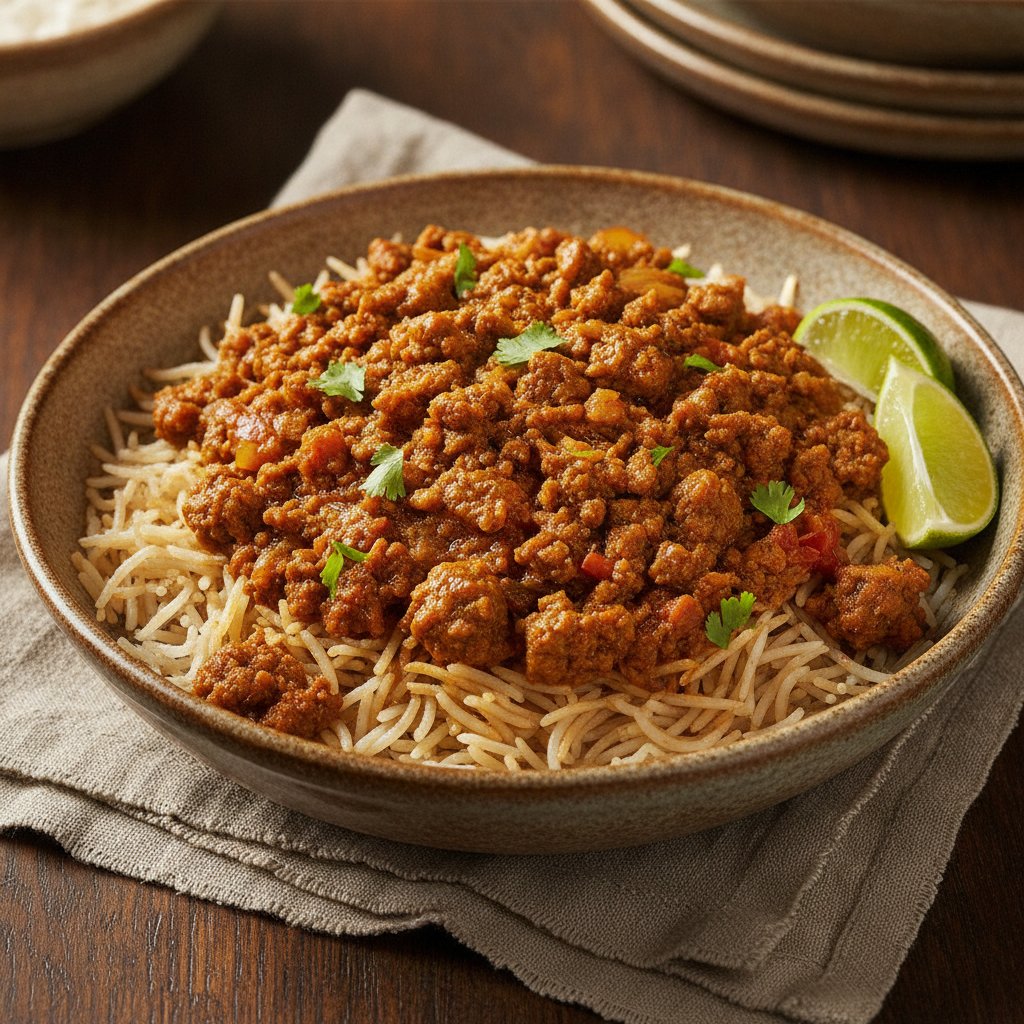 Spiced Minced Meat Rice