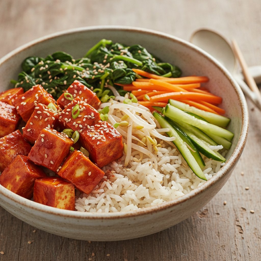 Vegan Mixed Vegetable Rice Bowl