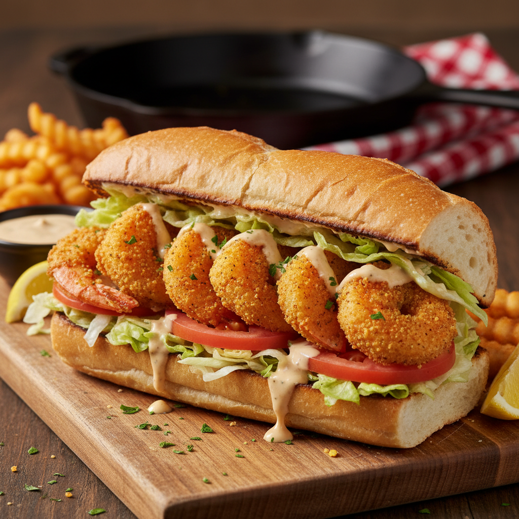 Southern Shrimp Po'Boy