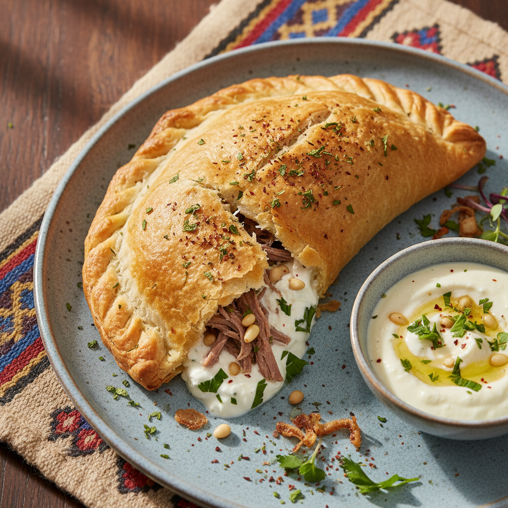 Lamb Yogurt Empanada - Mansaf Empanada