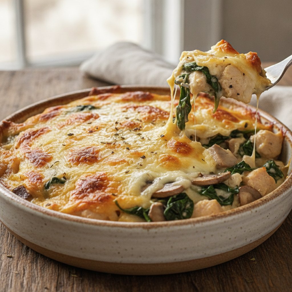 Baked Chicken Cheese Casserole (Keto)