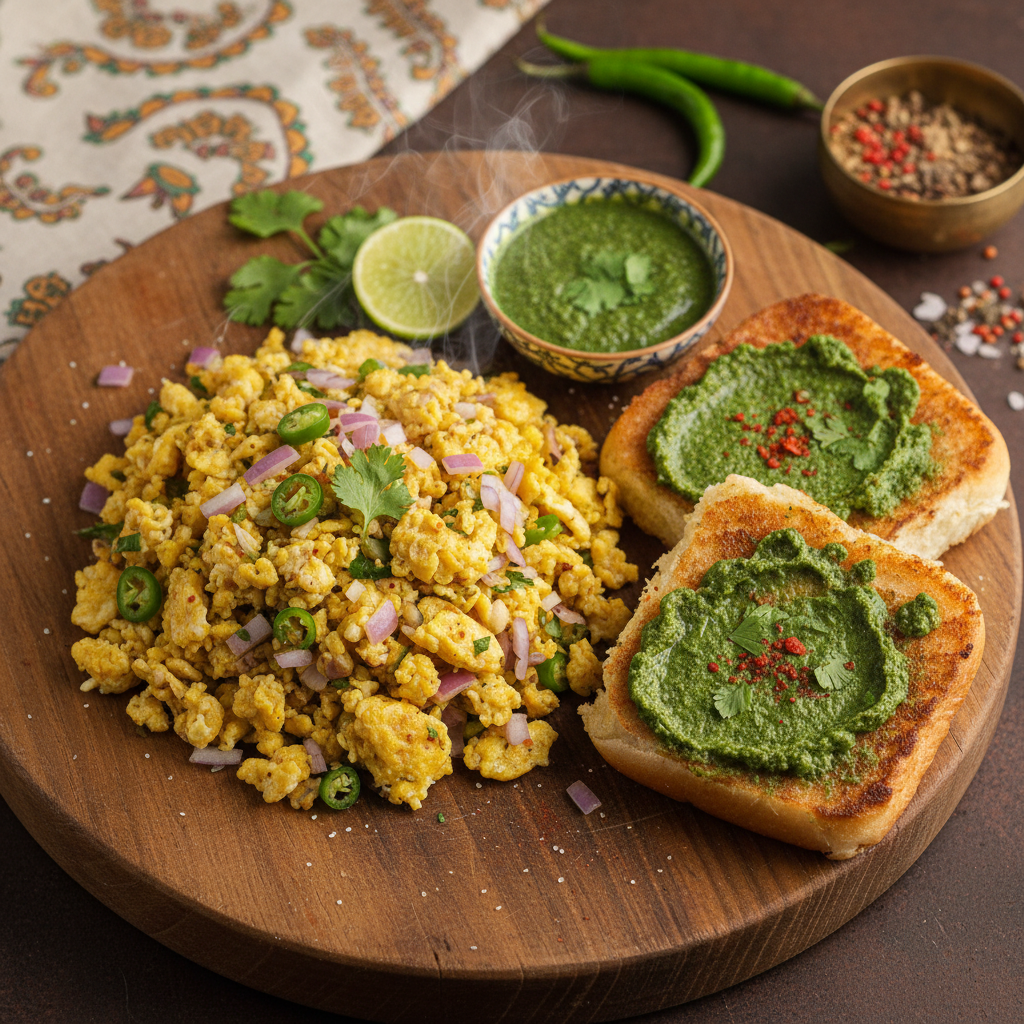 Egg Bhurji Pav