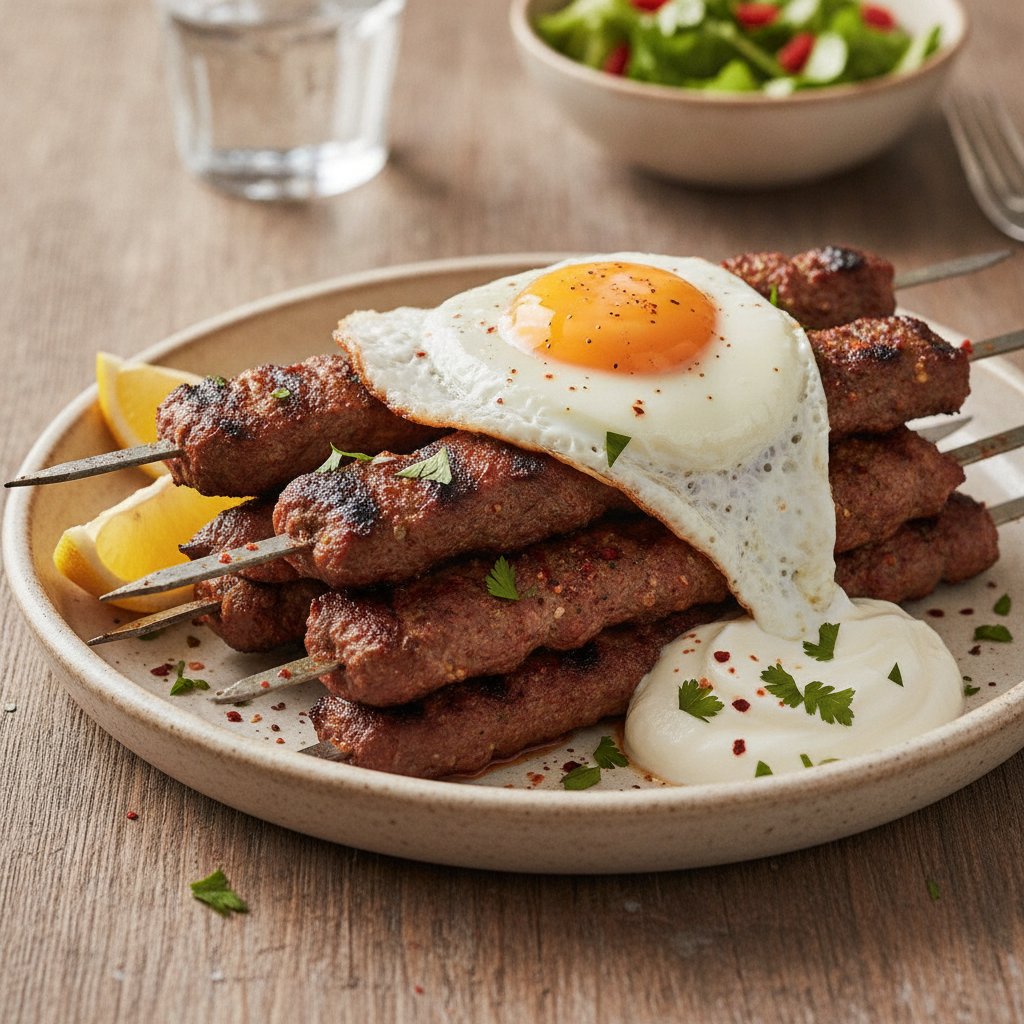 Layered Flat Meat Skewers (High-Protein)