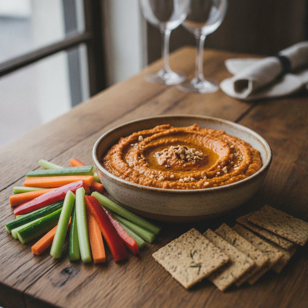Roasted Red Pepper Nut Dip (Gluten-Free)