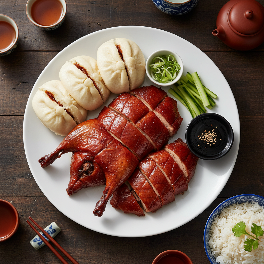 Cantonese Roast Duck Brunch Plate