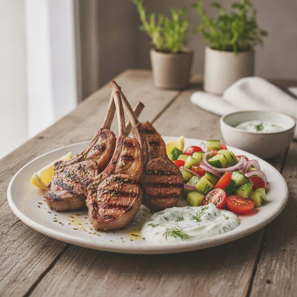 Grilled Lamb Chops (Low-Calorie)