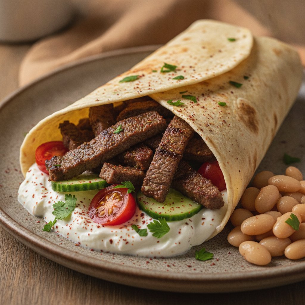 Yogurt Beef Wrap (High-Protein)
