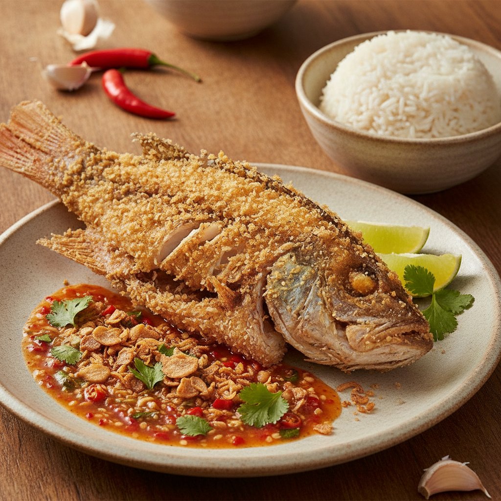 Crispy Fried Snapper with Chili Sauce