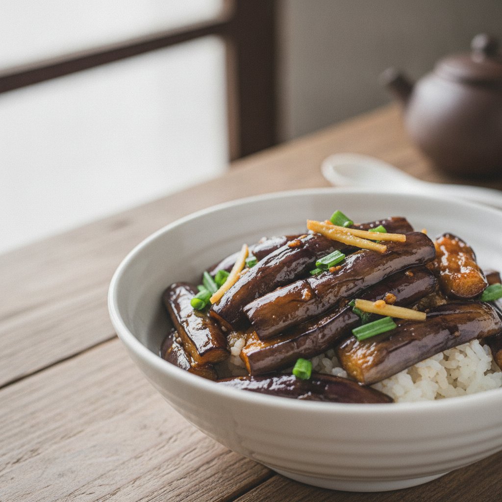 Stir Fried Eggplant With Garlic Sauce