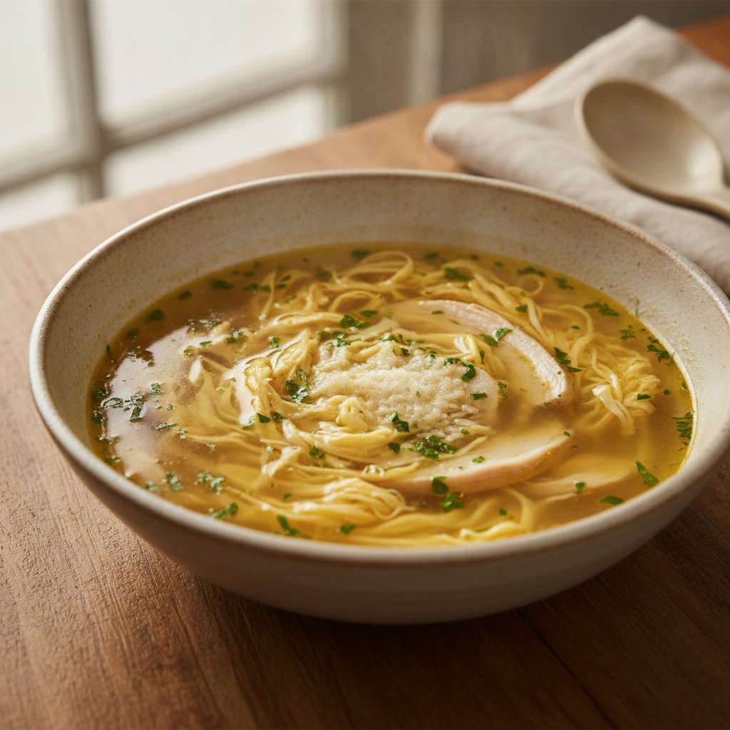 Egg Drop Broth Soup (Low-Calorie)