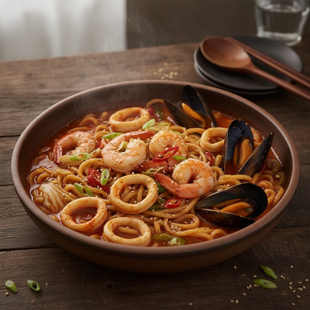 Spicy Seafood Noodles
