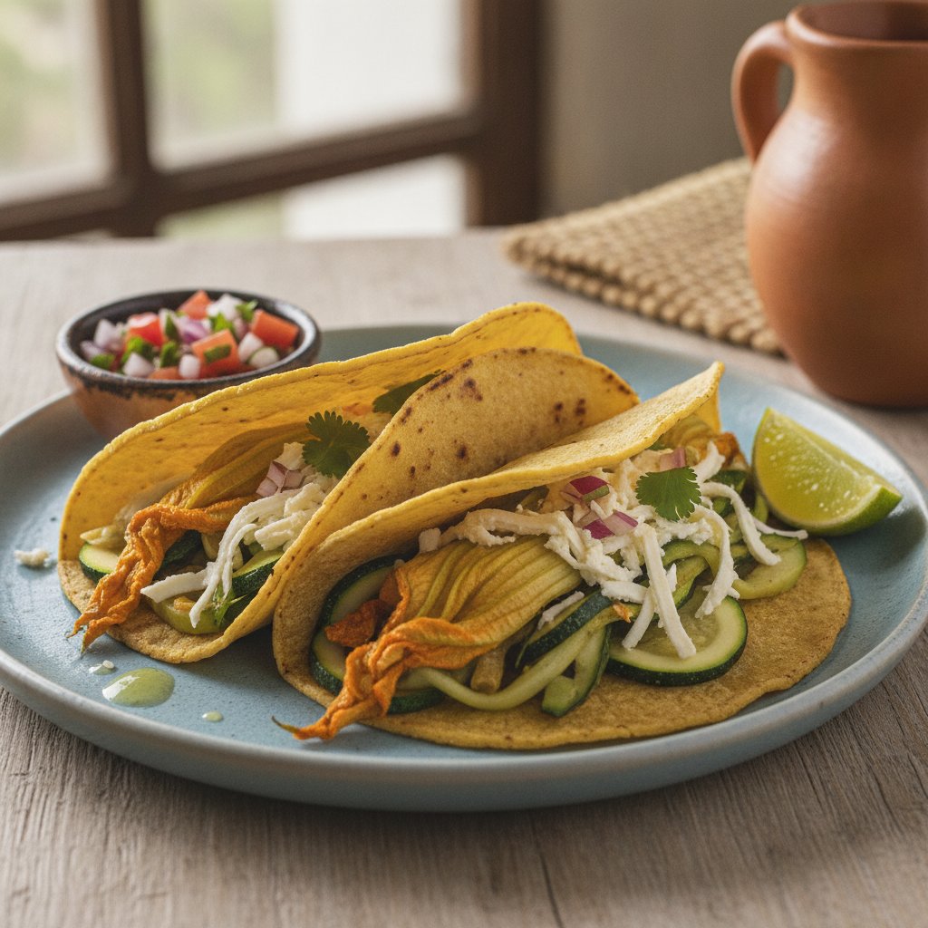 Squash Blossom Tacos