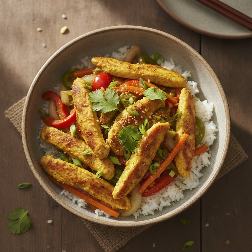 Curry Spiced Chicken Stir Fry