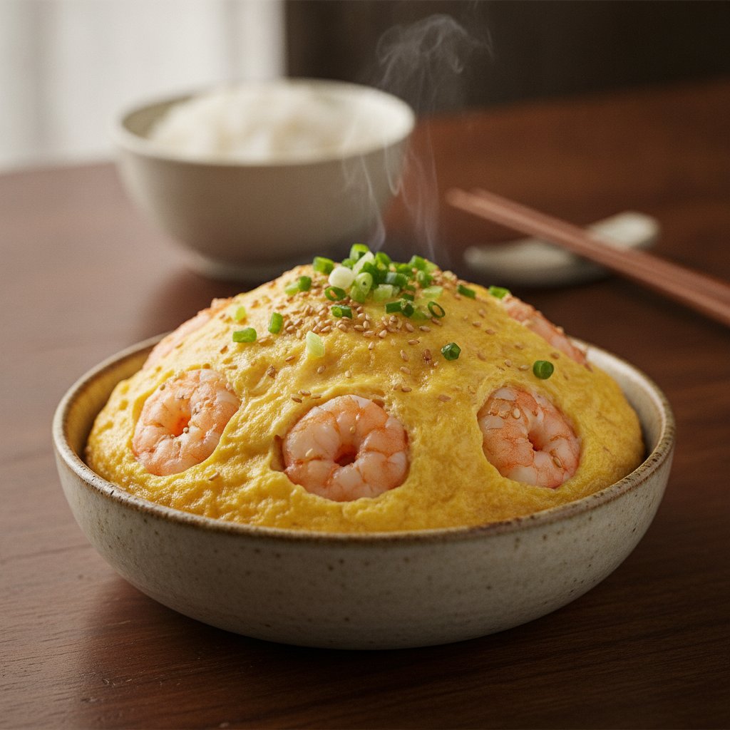 Steamed Egg With Shrimp