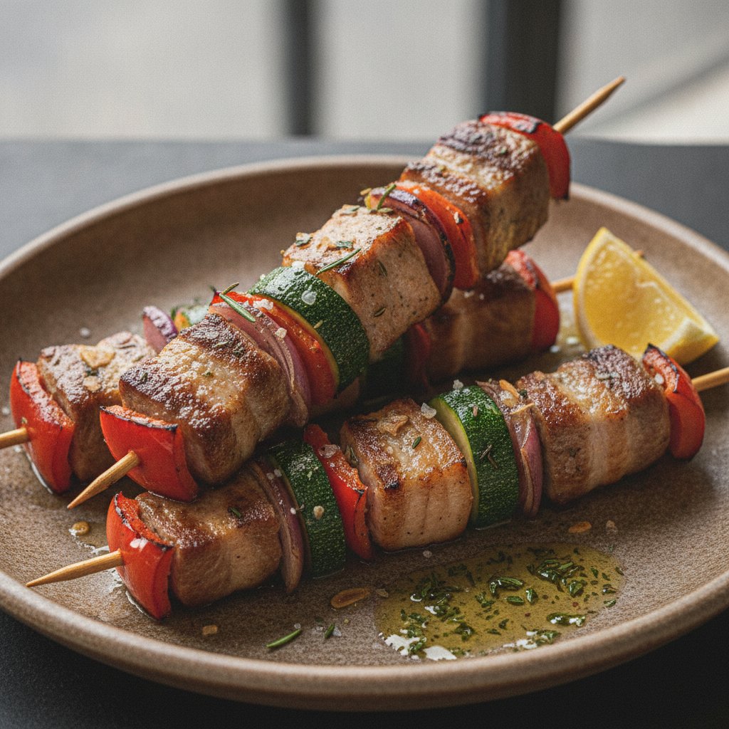 Grilled Mixed Meat Skewers (Keto)