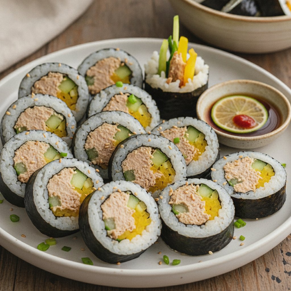 Korean Tuna Rice Rolls