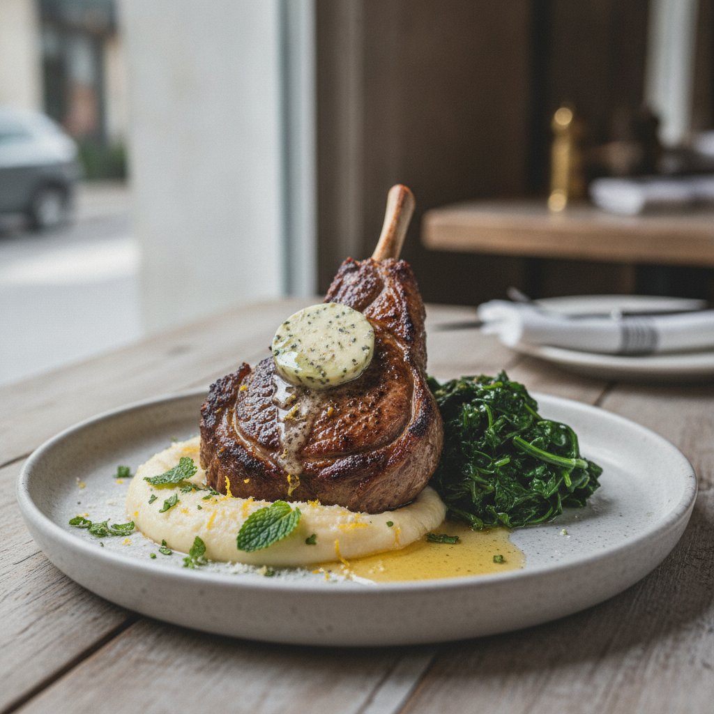 Grilled Lamb Steak with Herbs (Keto)