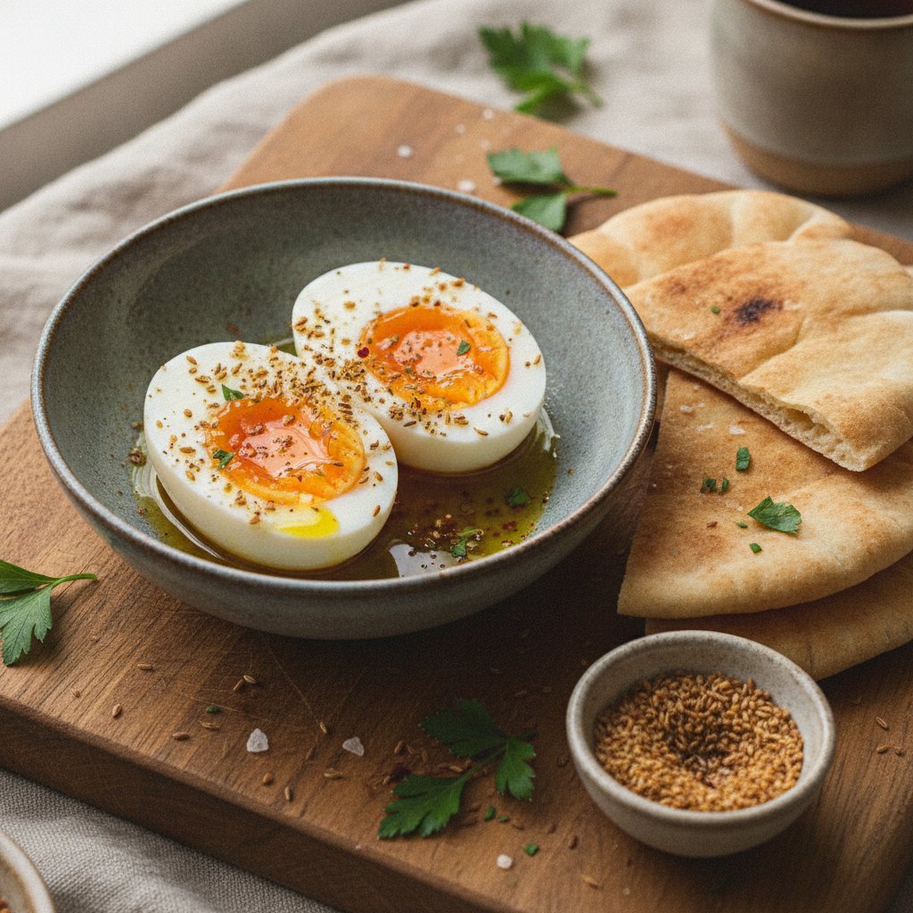 Soft Boiled Eggs with Cumin Salt
