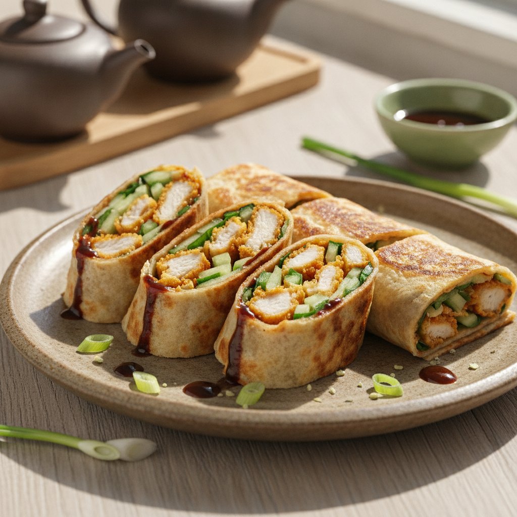 Crispy Chicken Pancake Wrap