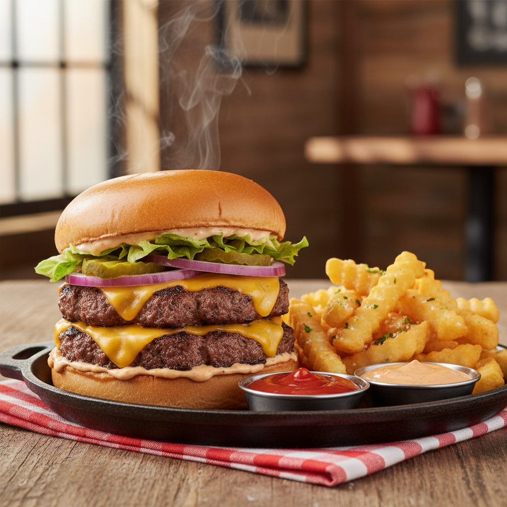 Texas Smash Burger Plate