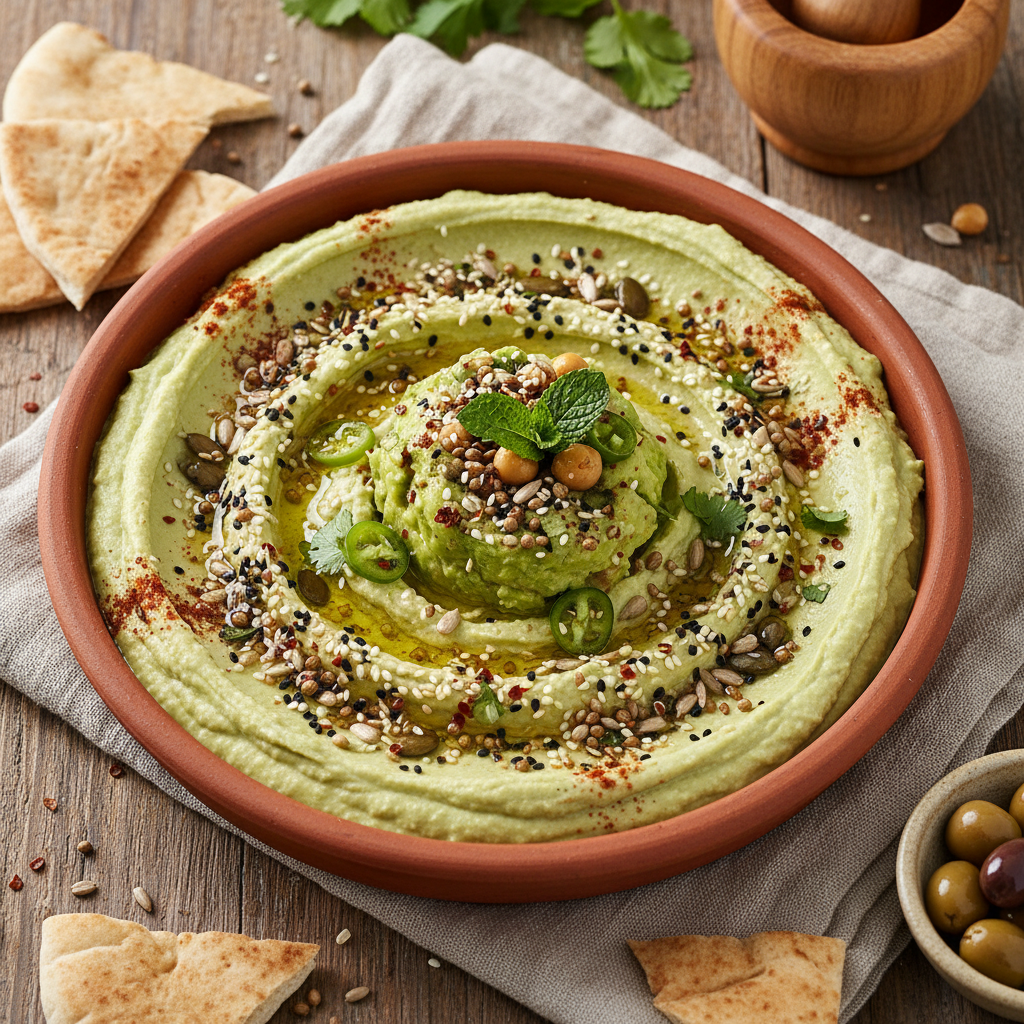 Avocado Hummus Seed Bowl