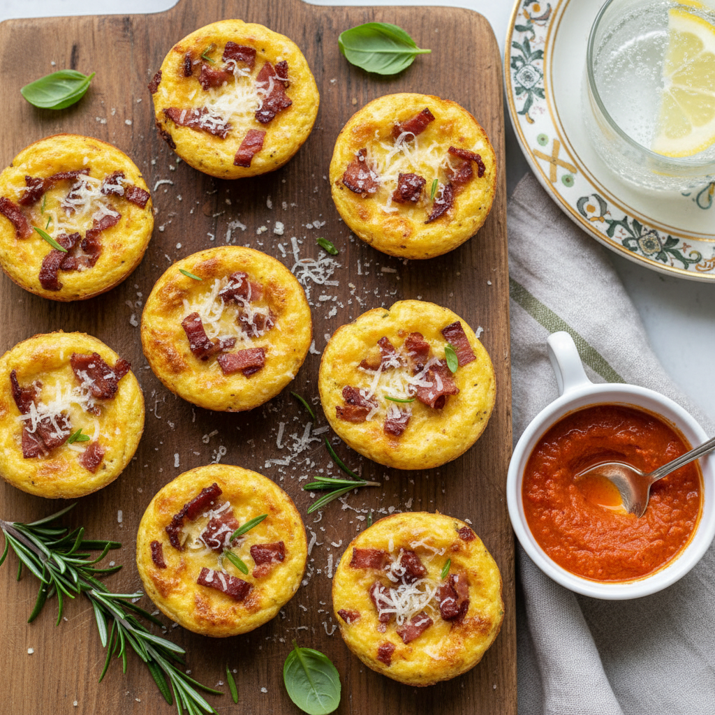 Baked Prosciutto Parmesan Egg Bites