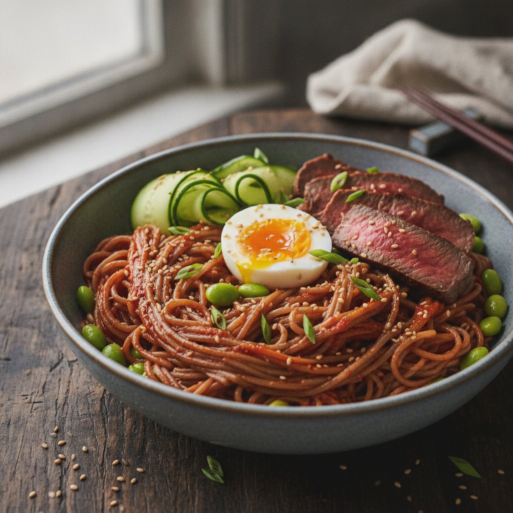 Spicy Cold Buckwheat Noodles (High-Protein)