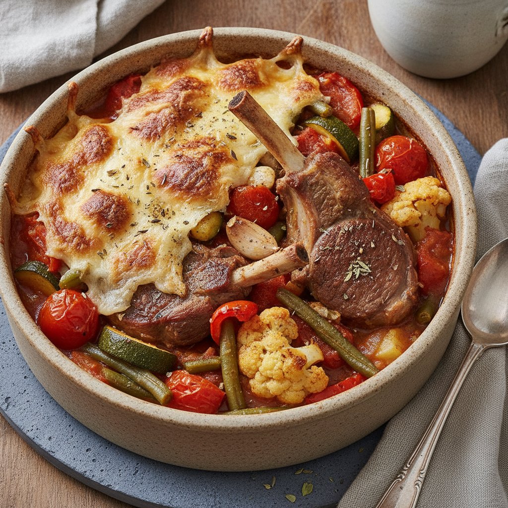 Baked Lamb and Vegetable Casserole (Keto)