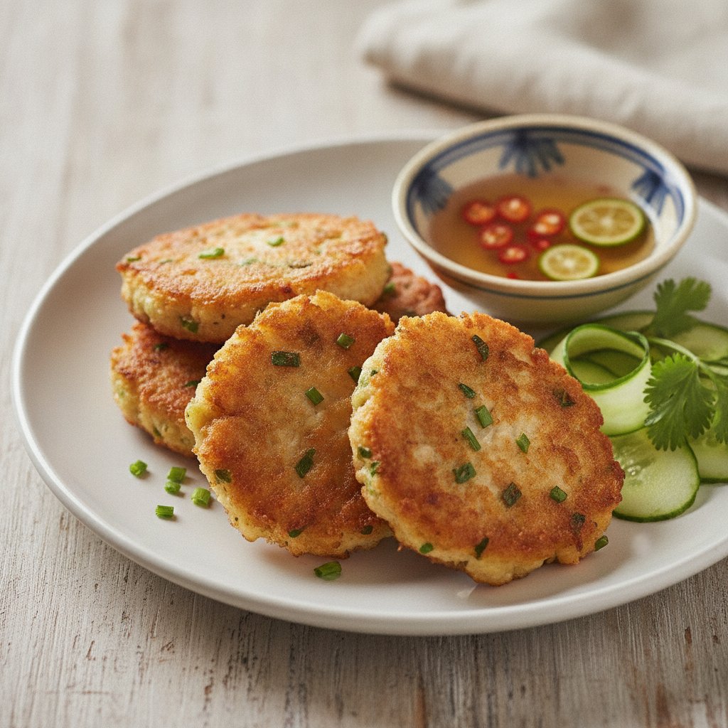 Crispy Fried Shrimp Cakes (Low-Calorie)