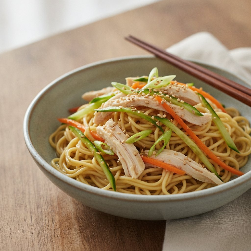 Chilled Egg Noodle Salad (Low-Calorie)