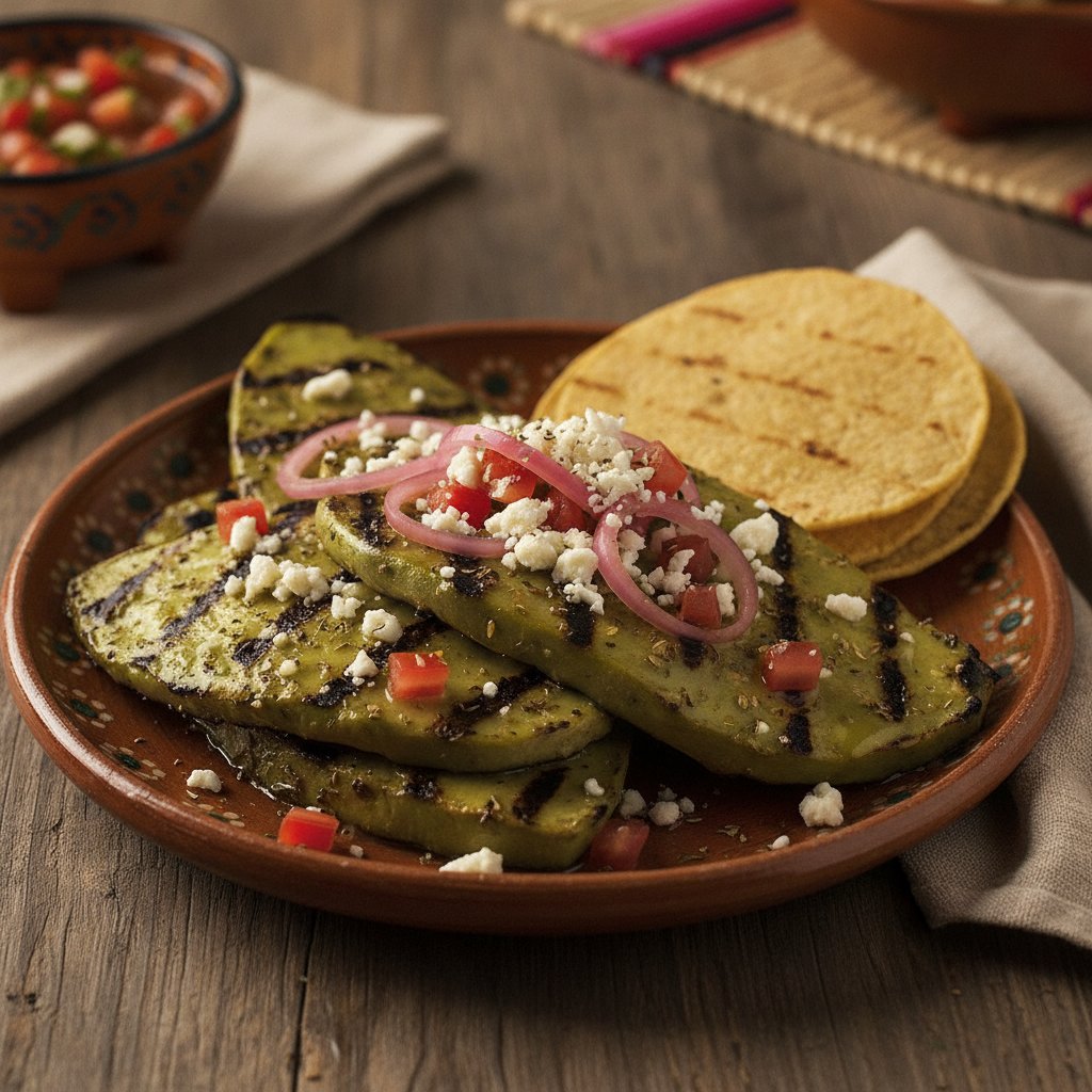 Grilled Cactus Paddles