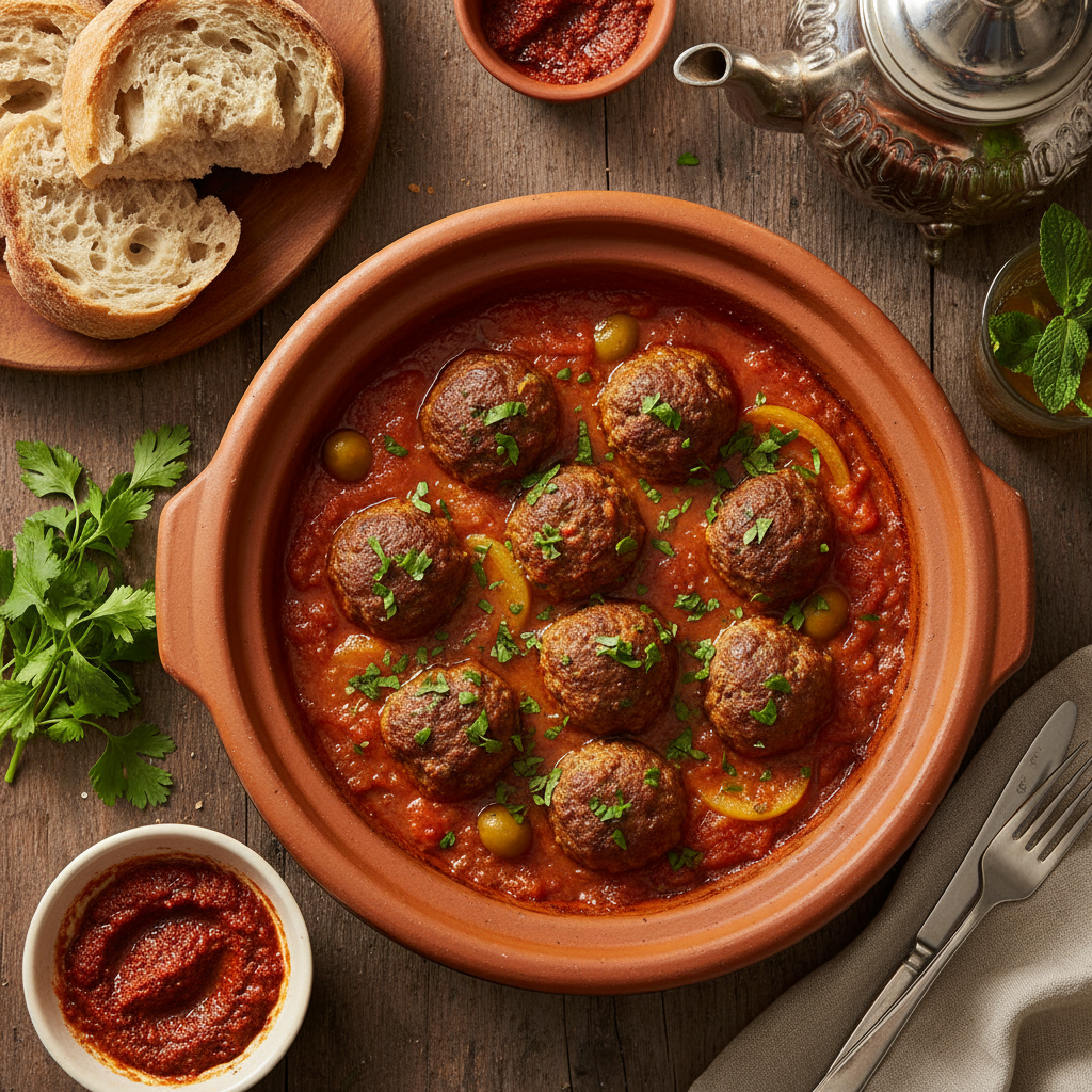 Spiced North African Beef Meatballs — Moroccan Beef Kefta Meatballs