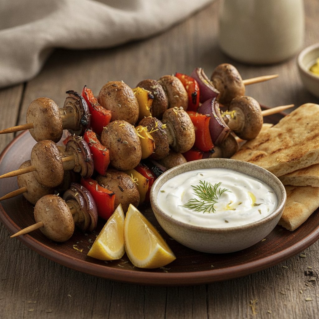 Grilled Mushroom Skewers
